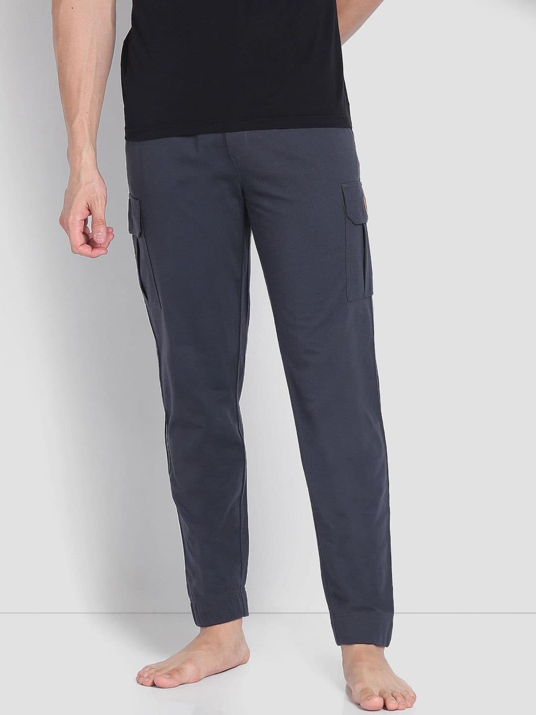 U.S. Polo Assn. Men Mid-Rise Lightweight Utility Cotton Lounge Cargo Joggers - view 1