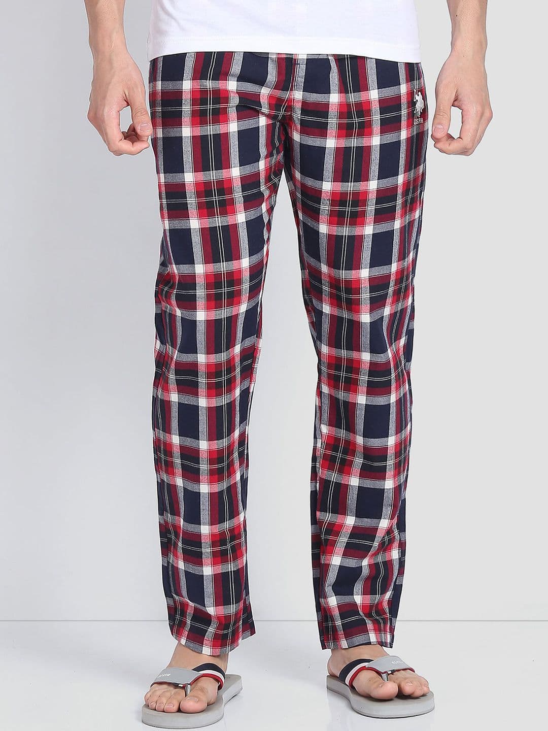 U.S. Polo Assn. Men Checked Cotton LP001 Lounge Pants - view 1