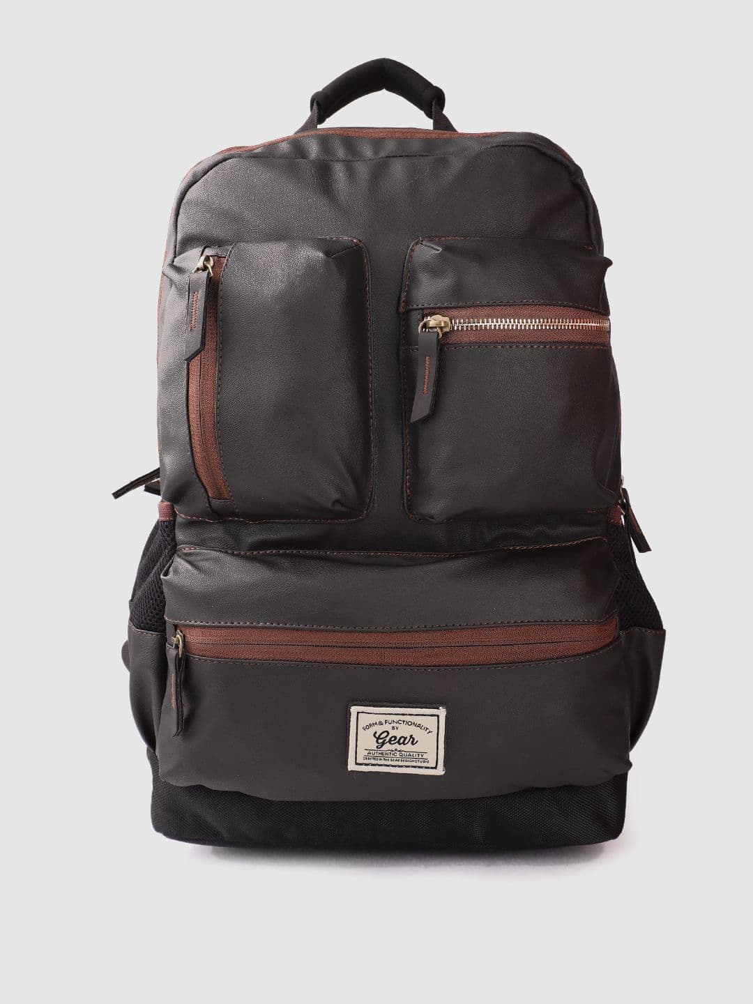 Gear Unisex Faux Leather Medium-Sized Backpack 28L - view 1