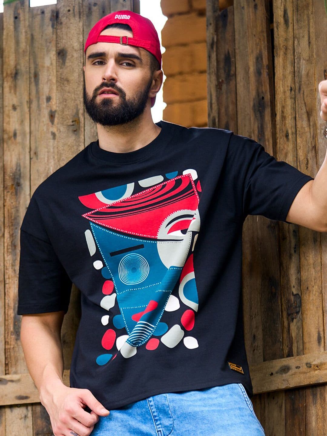Stormborn Graphic Printed Oversized Drop-Shoulder Pure Cotton T-shirt - view 1