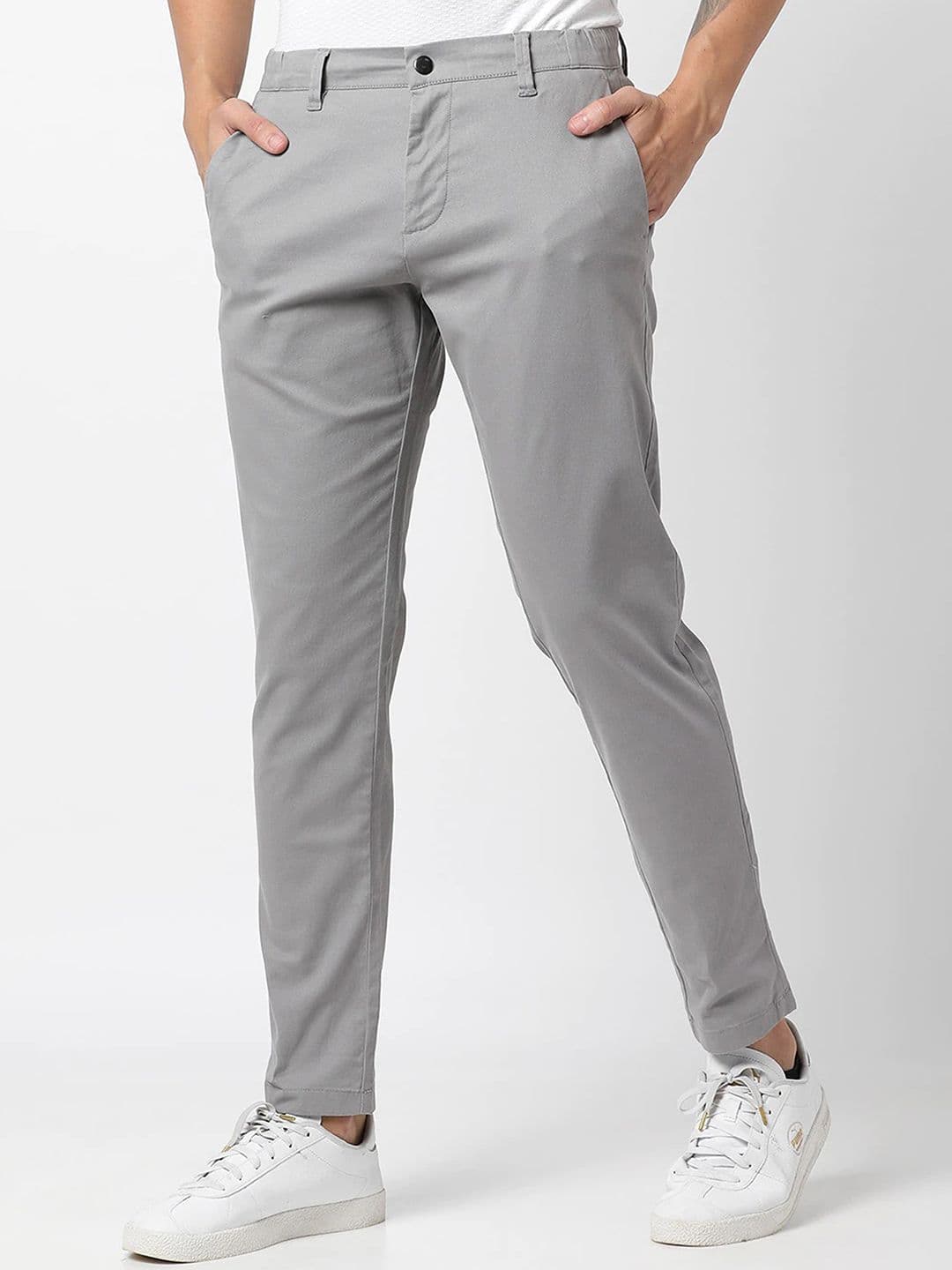 FUBAR Men Mid Rise Relaxed Slim Fit Easy Wash Formal Trousers - view 1