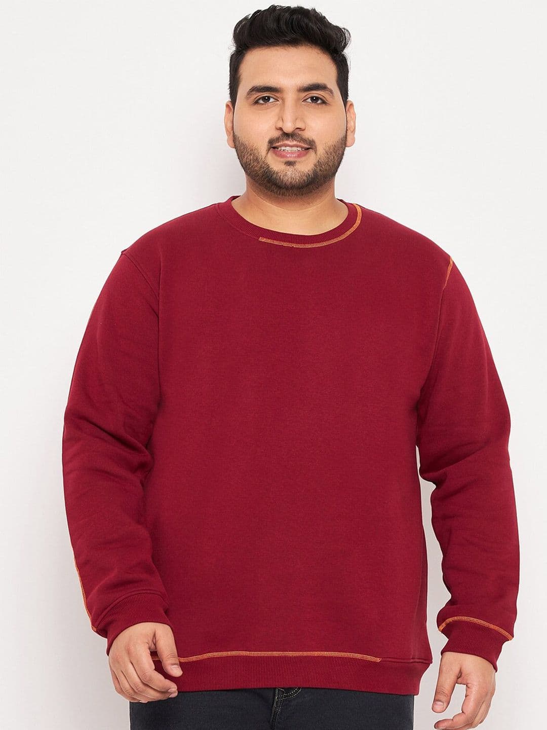 Club York Plus Size Round Neck Fleece Sweatshirt - view 1