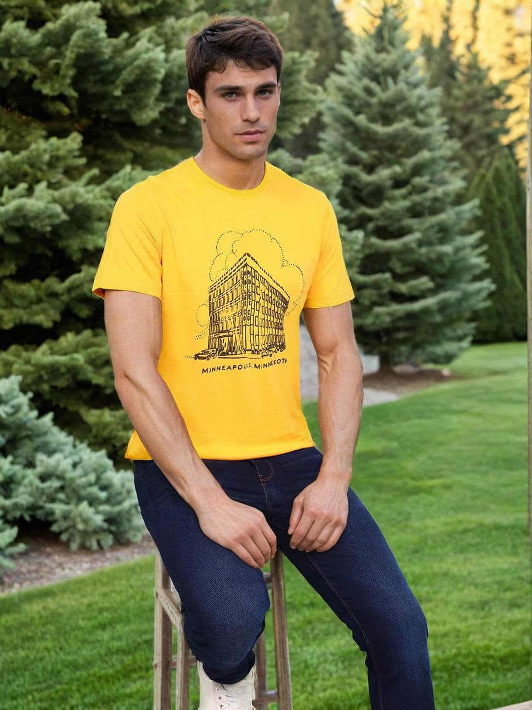 Lee Graphic Printed Cotton T-shirt - view 1