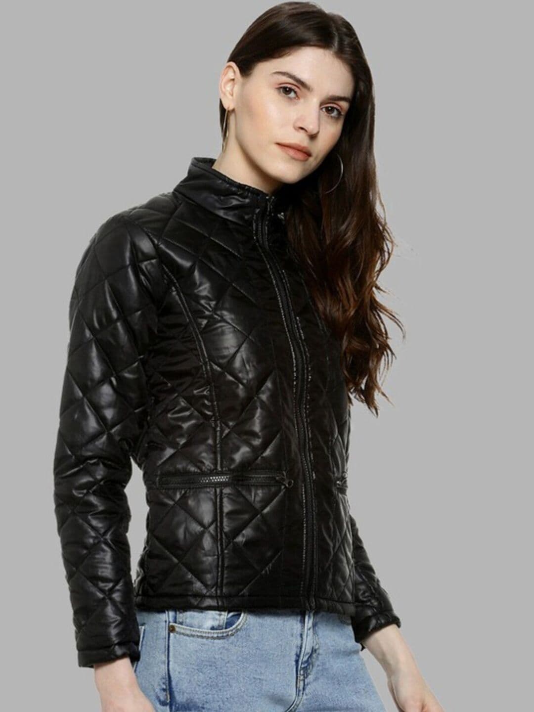 PINACOLADA Mandarin Collar Windcheater Outdoor Quilted Puffer Jacket - view 1