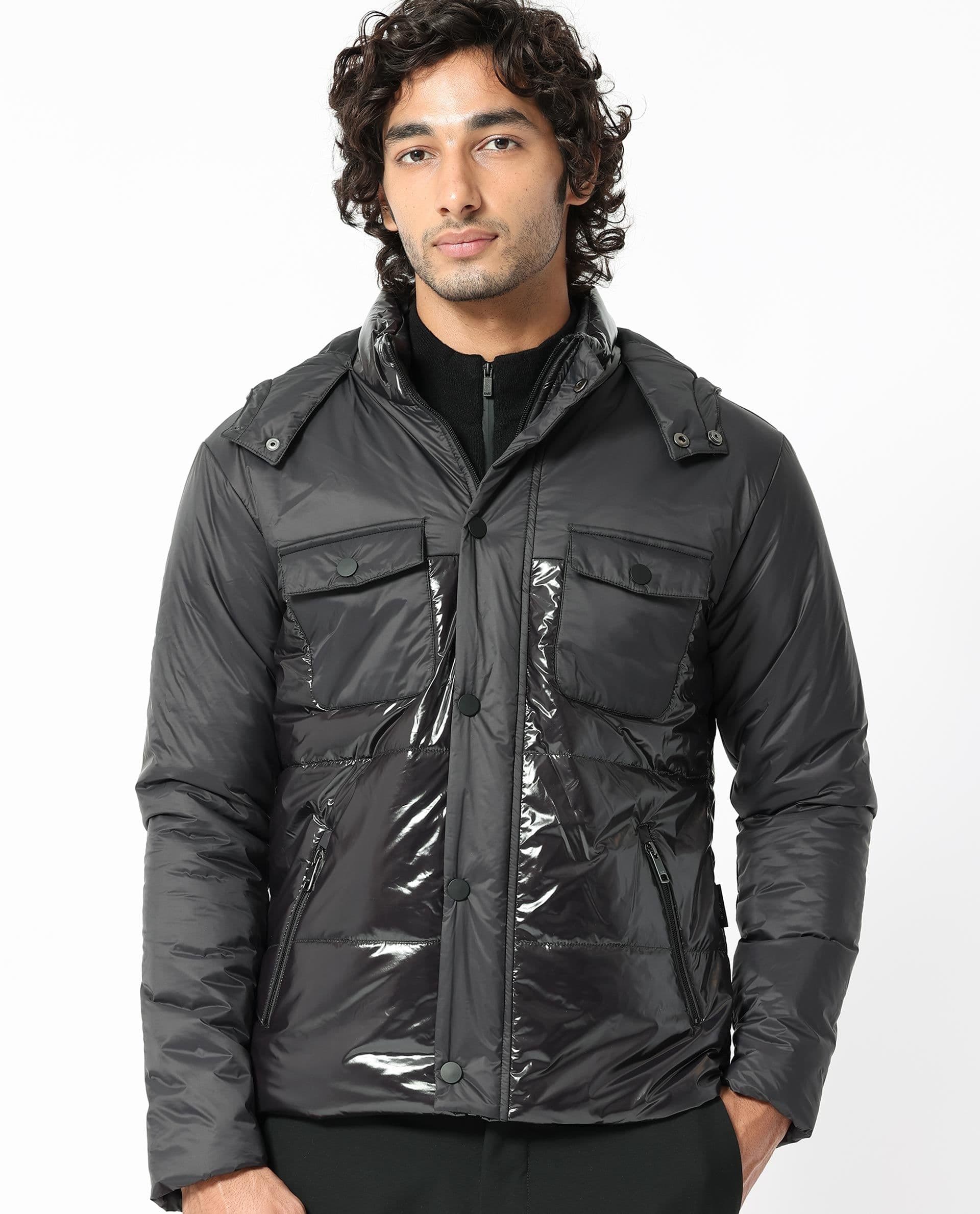 RARE RABBIT Men Ragon Tailored Fit Camouflage Longline Puffer Jacket - view 1