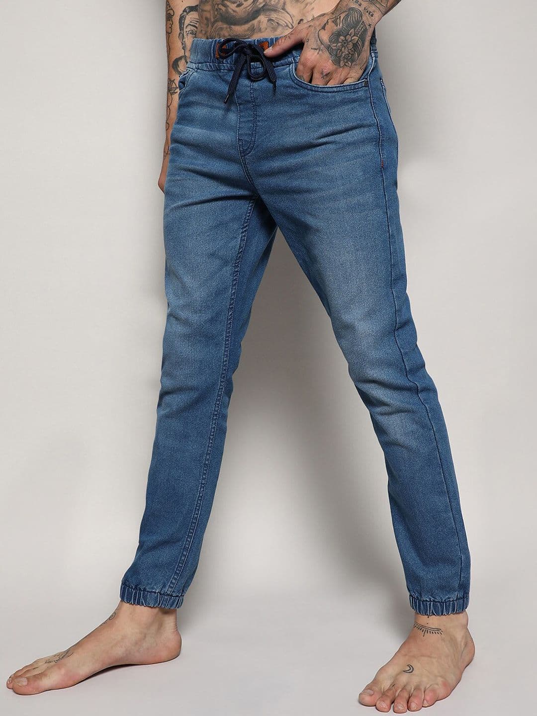 CAHOOT Campus Sutra Men Blue Smart Slim Fit Stretchable Jeans - view 1