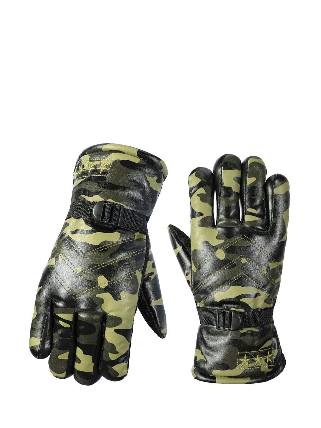 Alexvyan Men Protective Snow & Wind Proof Thermal Riding Winter Warm & Soft Gloves - view 1