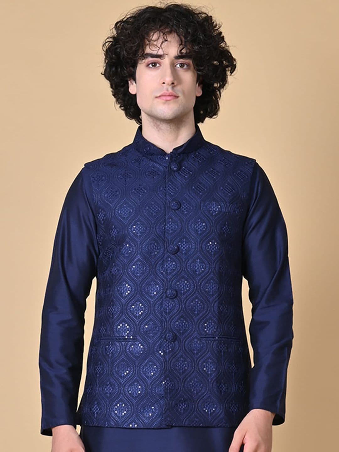 MAAHI FABS Embroidered Nehru Jacket - view 1