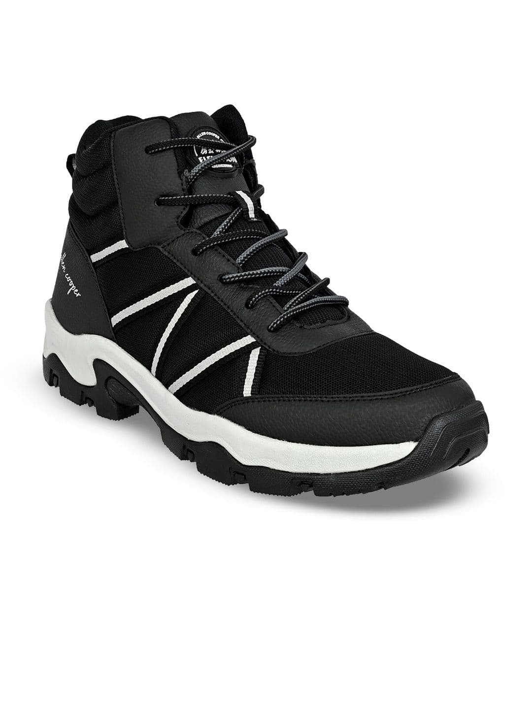 Allen Cooper Men Mesh Trekking High-Top Non-Marking Memory Foam Lace-Up Shoes - view 1