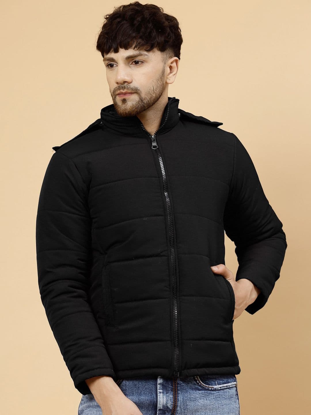 KLOTTHE Hooded Water Resistant Padded Jacket - view 1