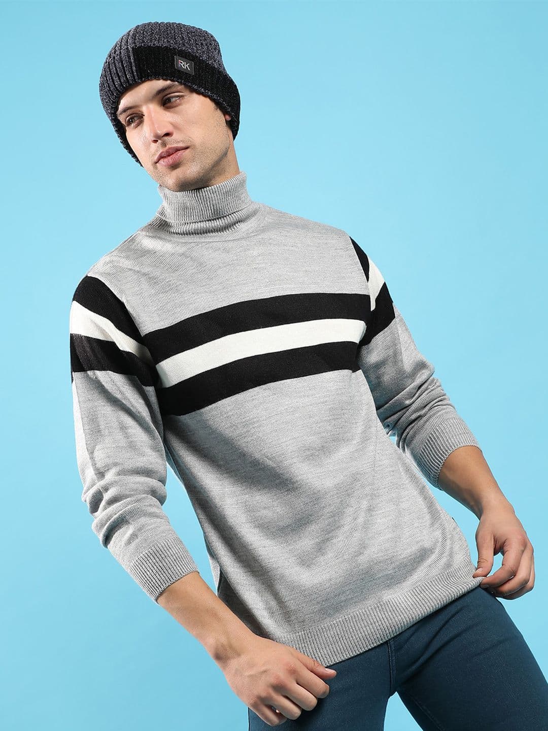 CAHOOT Campus Sutra Striped Woollen Pullover - view 1