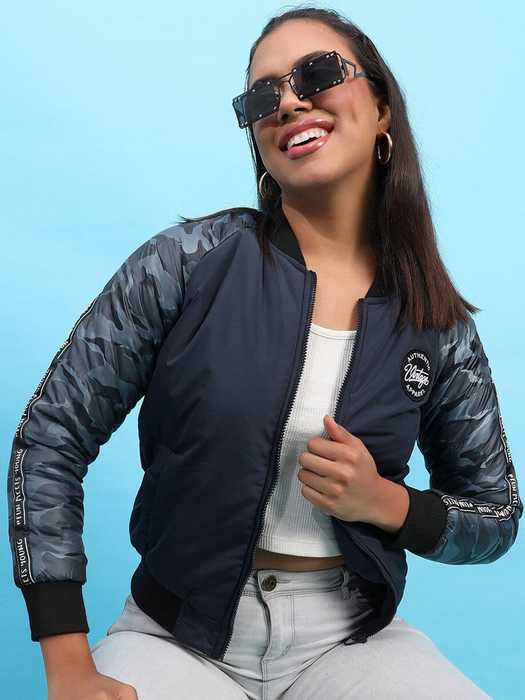PINACOLADA Printed Windcheater Bomber Jacket - view 1