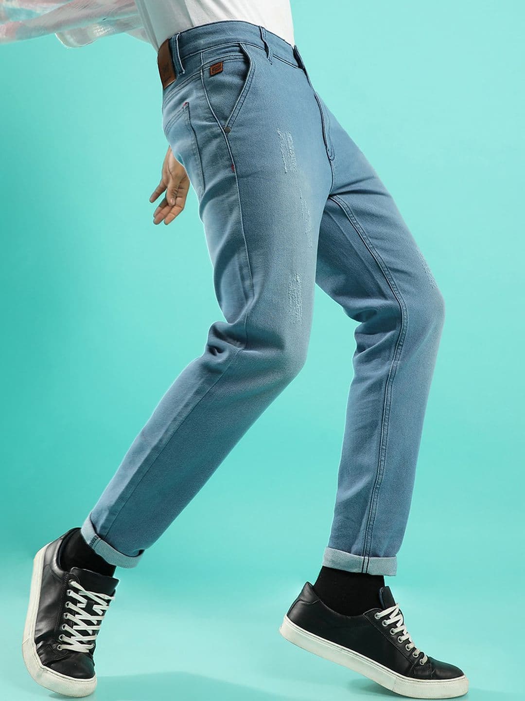 CAHOOT Campus Sutra Men Smart Distressed Stretchable Jeans - view 1
