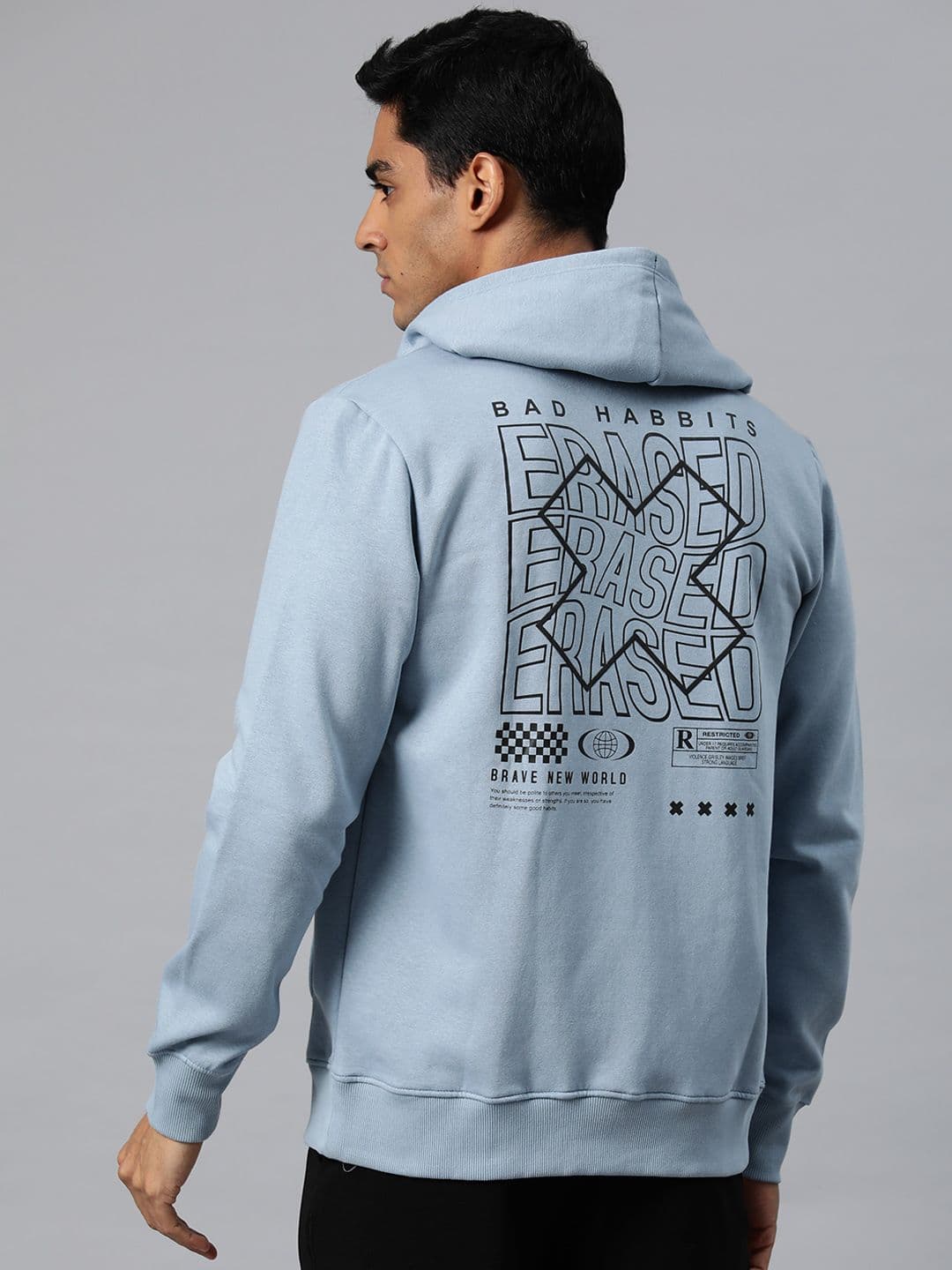 Alcis Men Infinity Sweat Typography Sporty Jacket - view 1