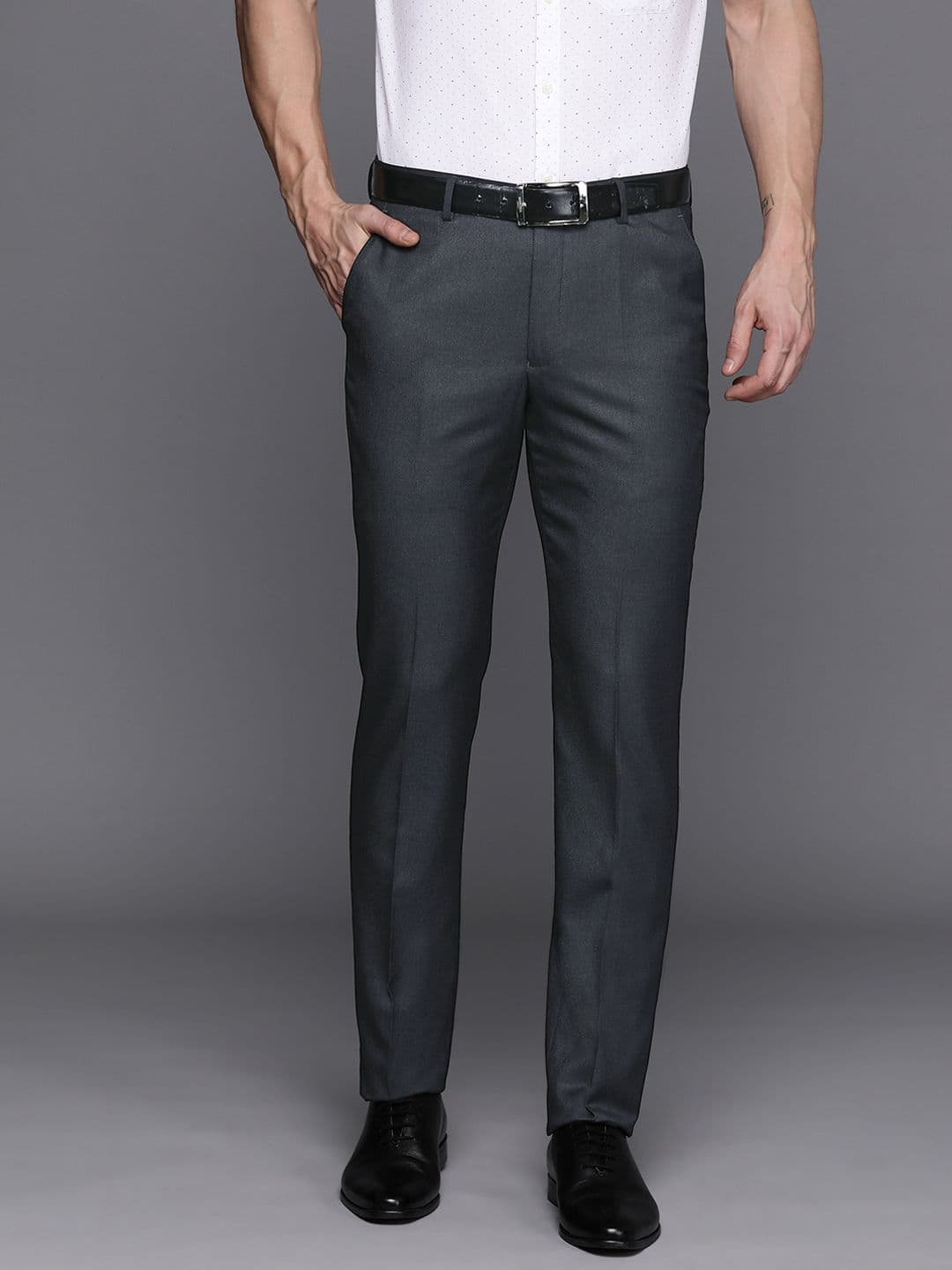 Louis Philippe Men Slim Fit Formal Trousers - view 1