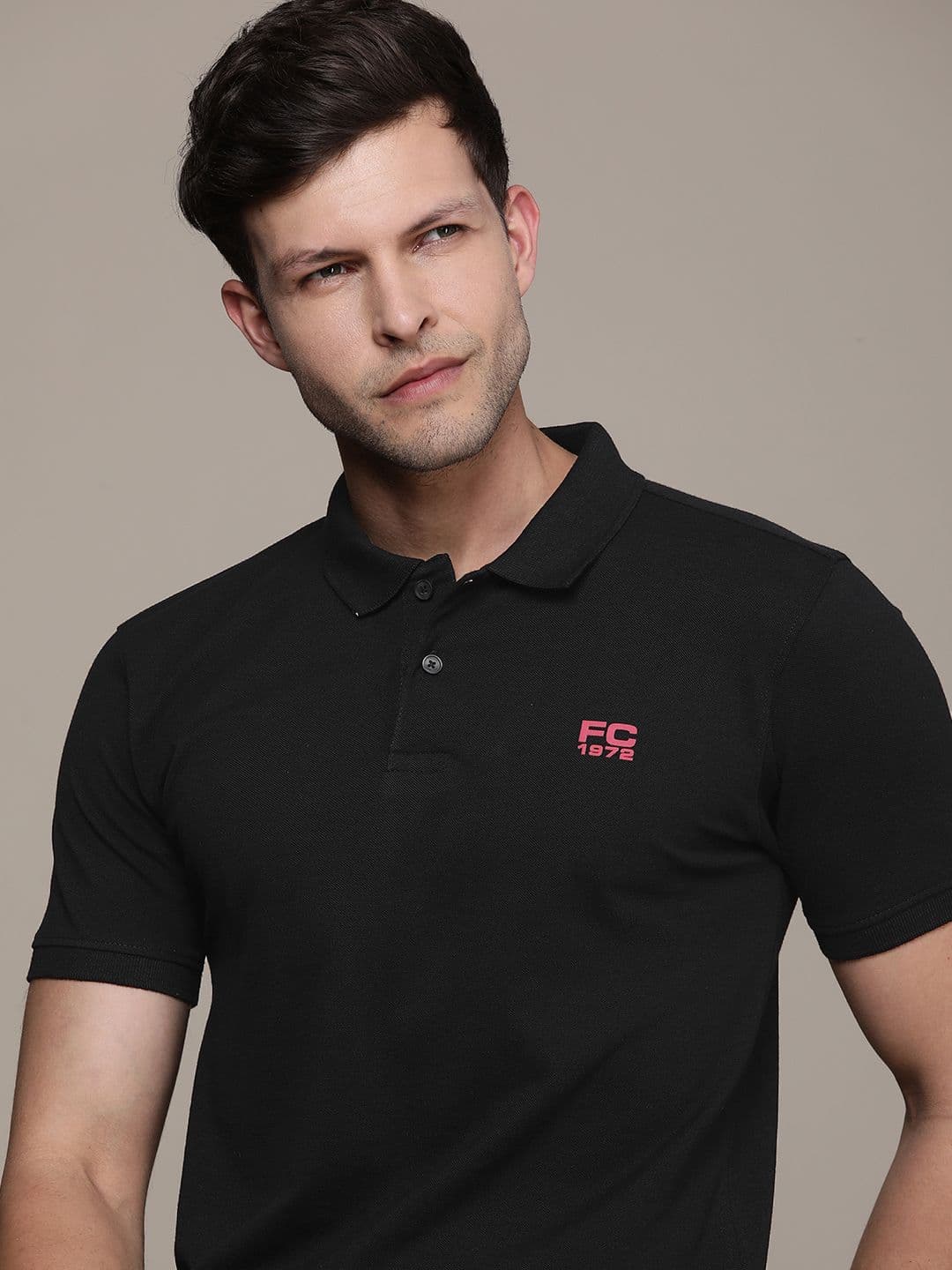 French Connection Polo Collar Pure Cotton T-shirt - view 1