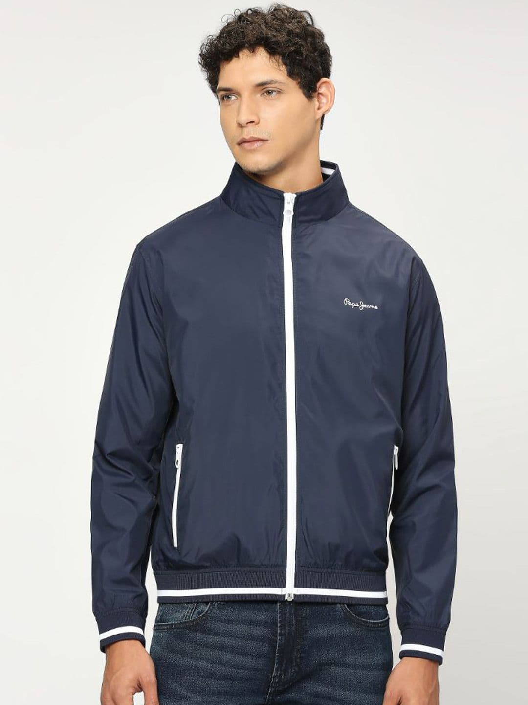 Pepe Jeans Mock Collar Long Sleeves Sporty Jacket - view 1