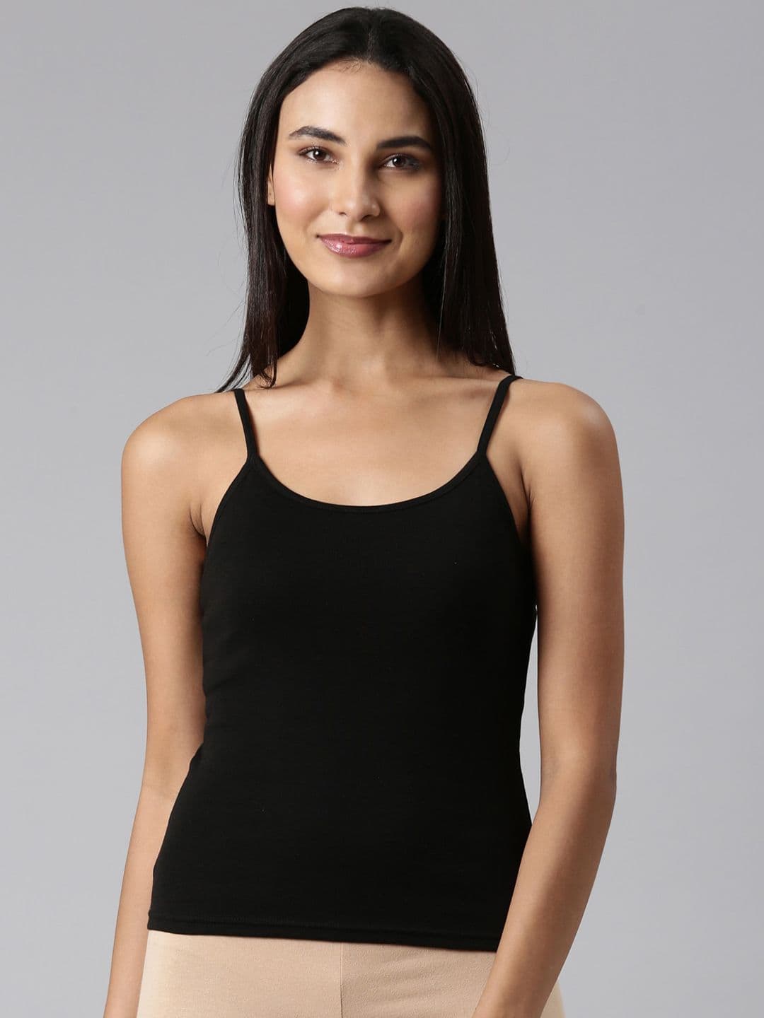 Enamor Pure Cotton Non-Padded Slim-Fit Camisoles - view 1