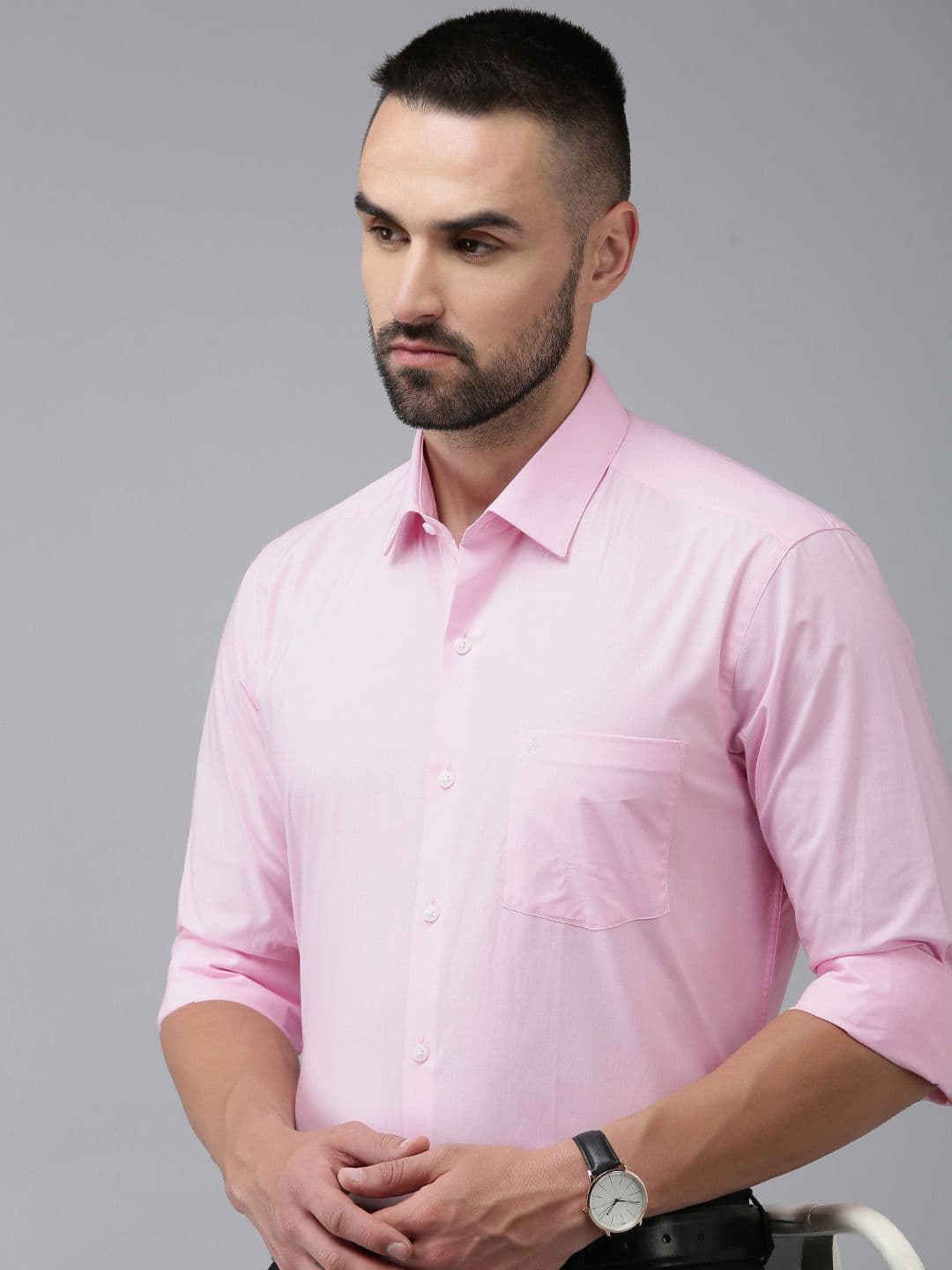 Arrow Solid Slim Fit Pure Cotton Formal Shirt - view 1