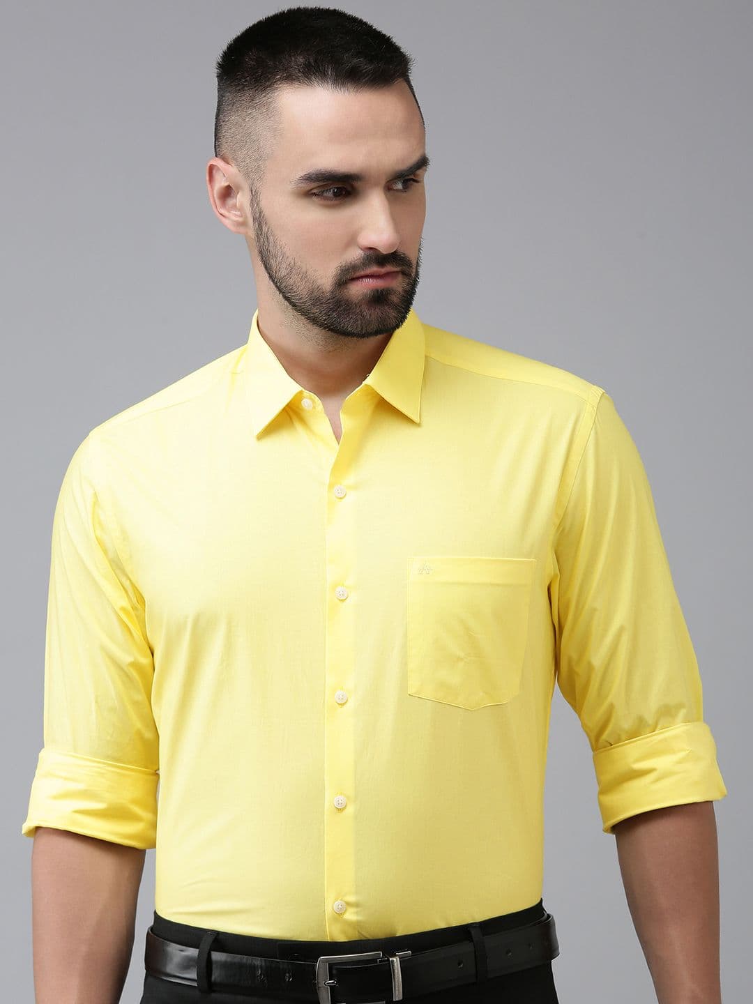 Arrow Men Solid Manhattan Slim Fit Pure Cotton Formal Shirt - view 1