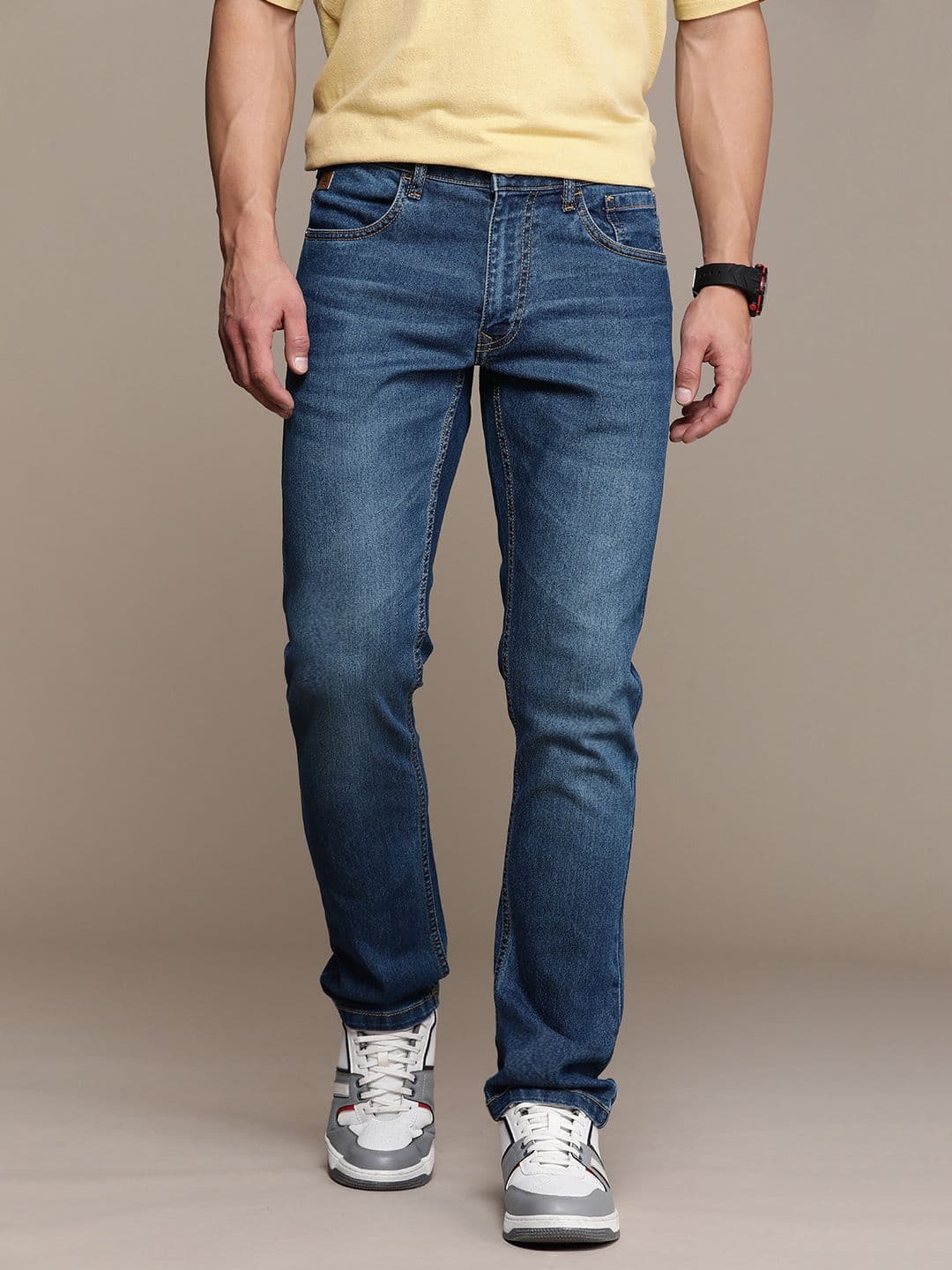 WROGN Men Light Fade Stretchable Jeans - view 1
