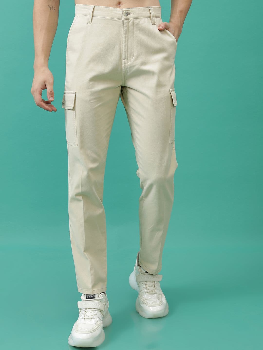 HIGHLANDER Men Cotton Cargo Trousers - view 1