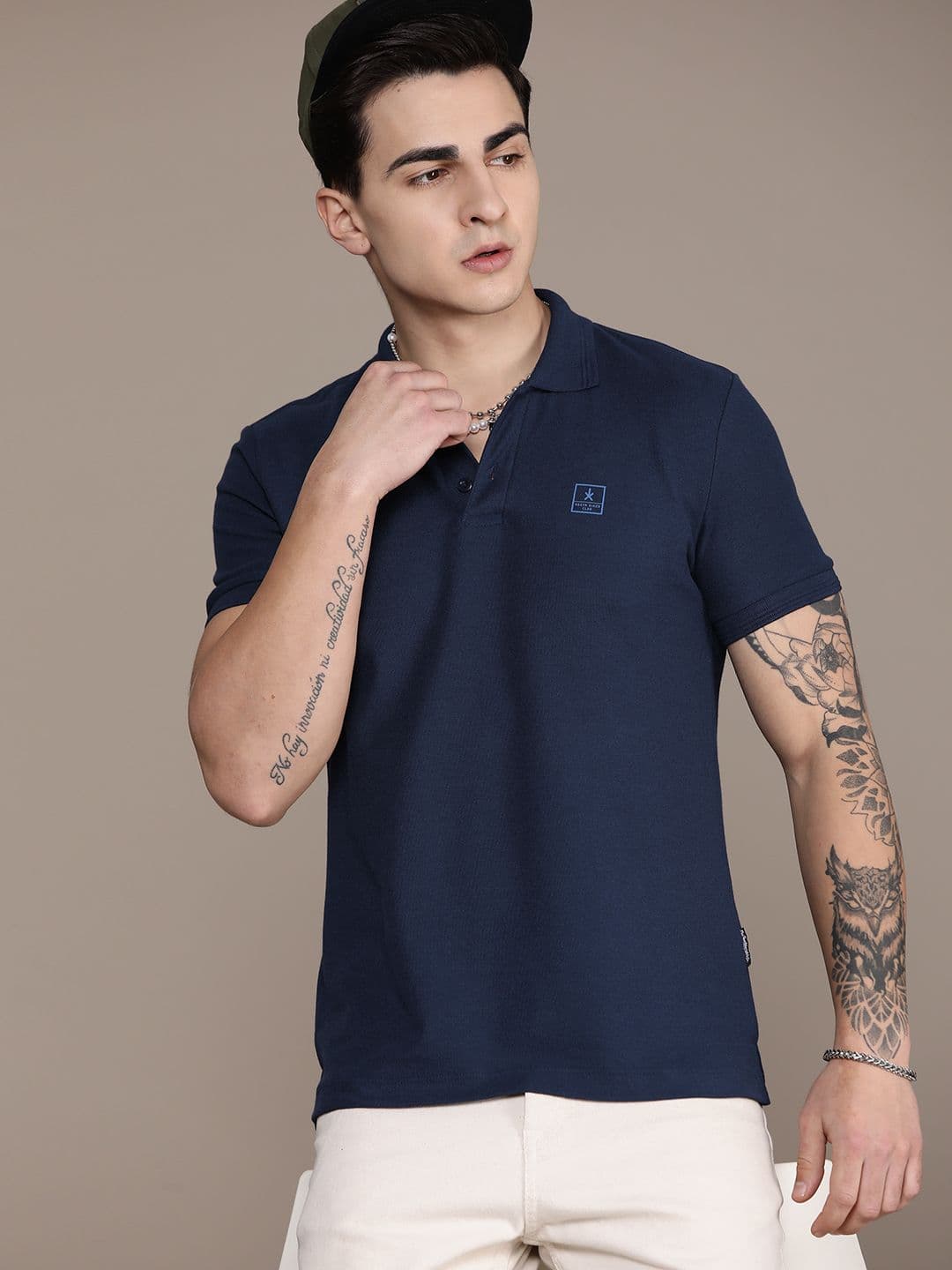 Roadster Men Polo Collar T-shirt - view 1
