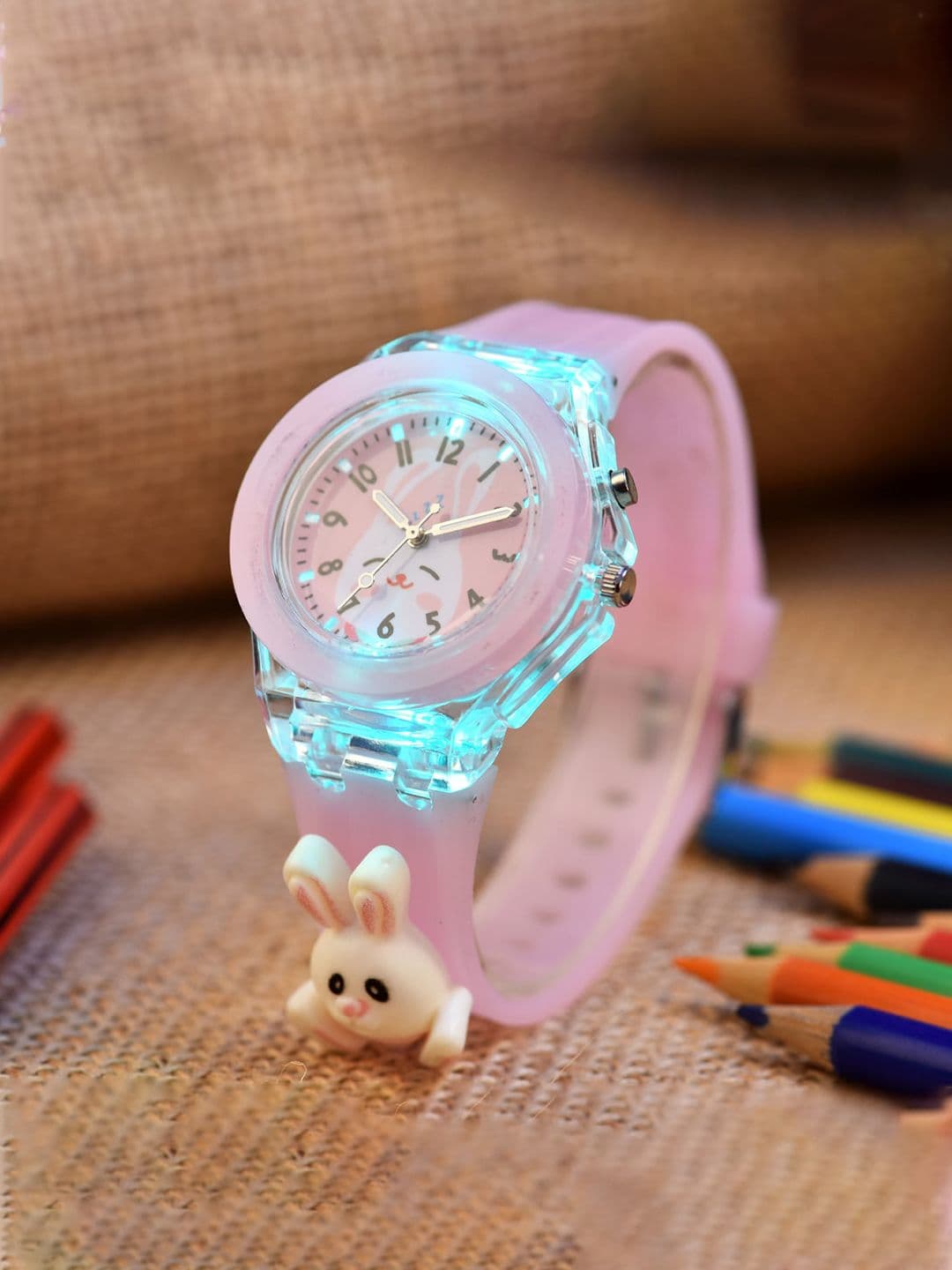 Shocknshop Kids Printed Dial & LED Backlight Analogue Multi Function Watch WCH327 - view 1