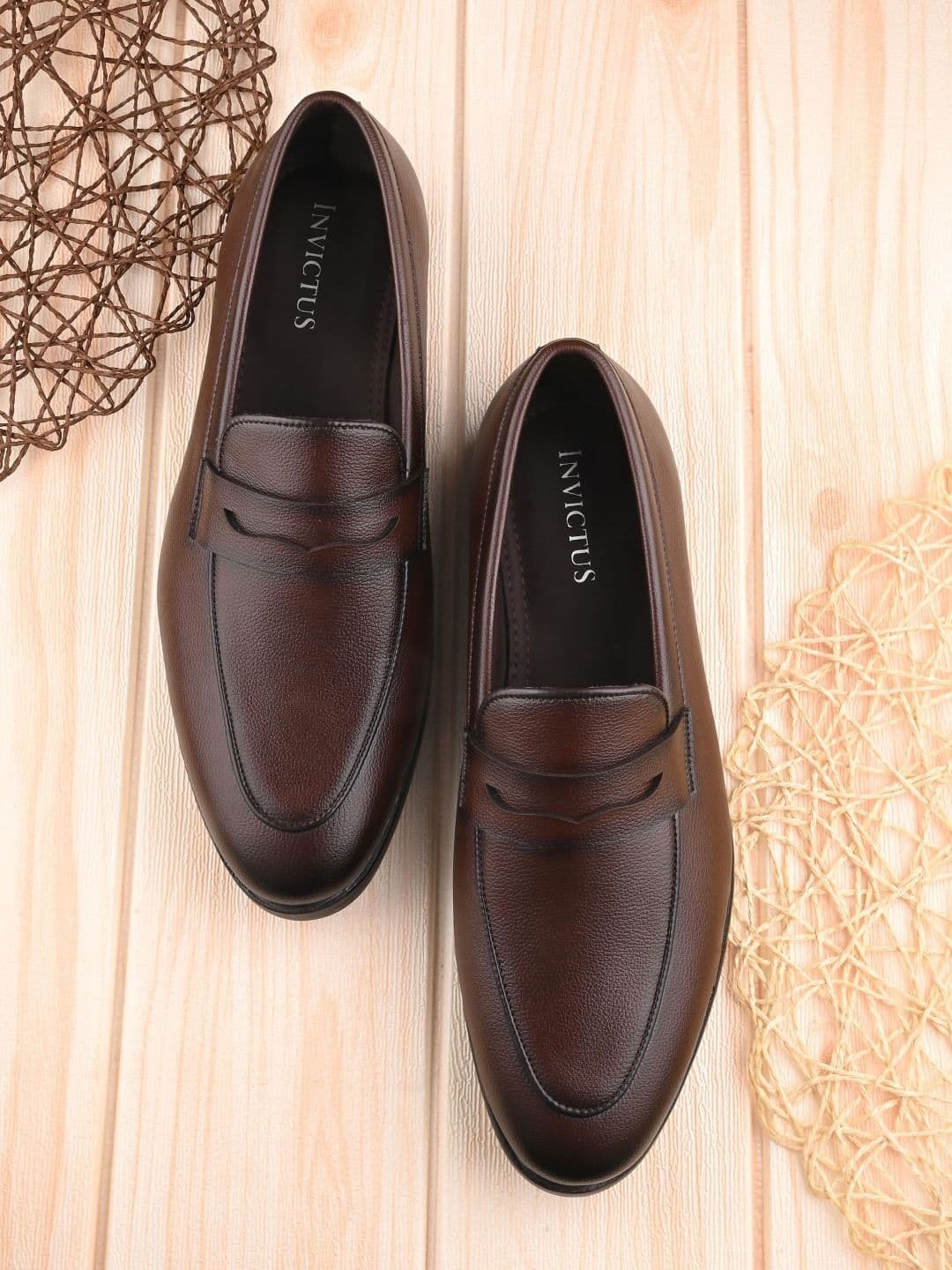 INVICTUS Men Textured Formal Penny Loafers - view 1