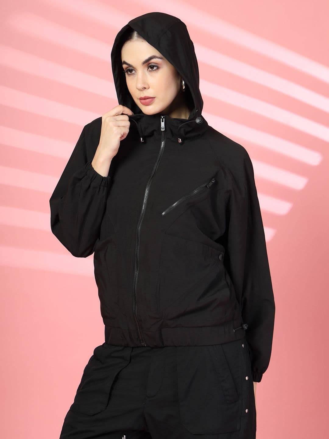 CHKOKKO Windcheater Dry Fit Hooded Sporty Jacket - view 1