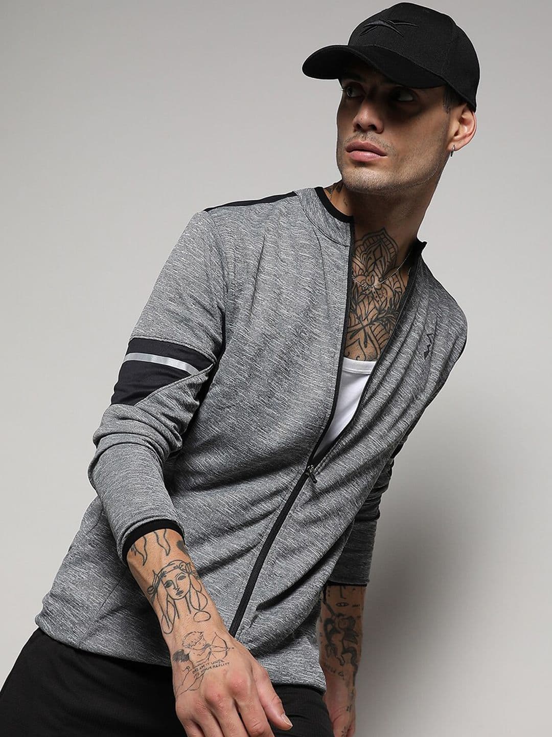 CAHOOT Men Grey Windcheater Sporty Jacket - view 1