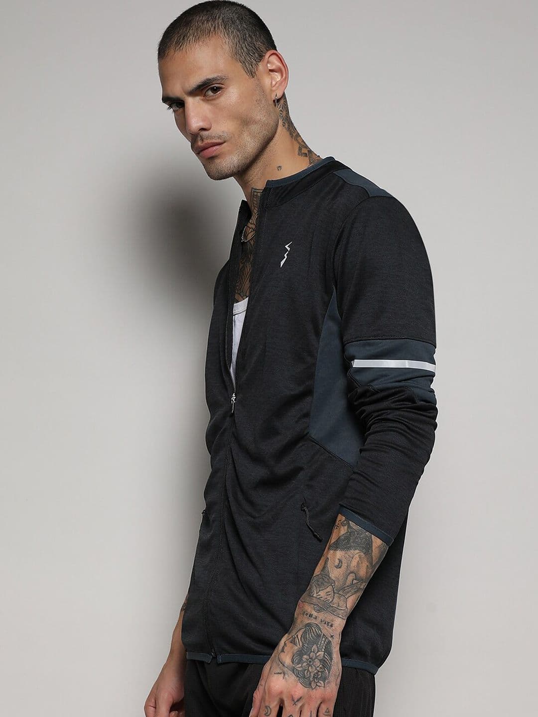 CAHOOT Campus Sutra Black Mock Collar Windcheater Sporty Jacket - view 1