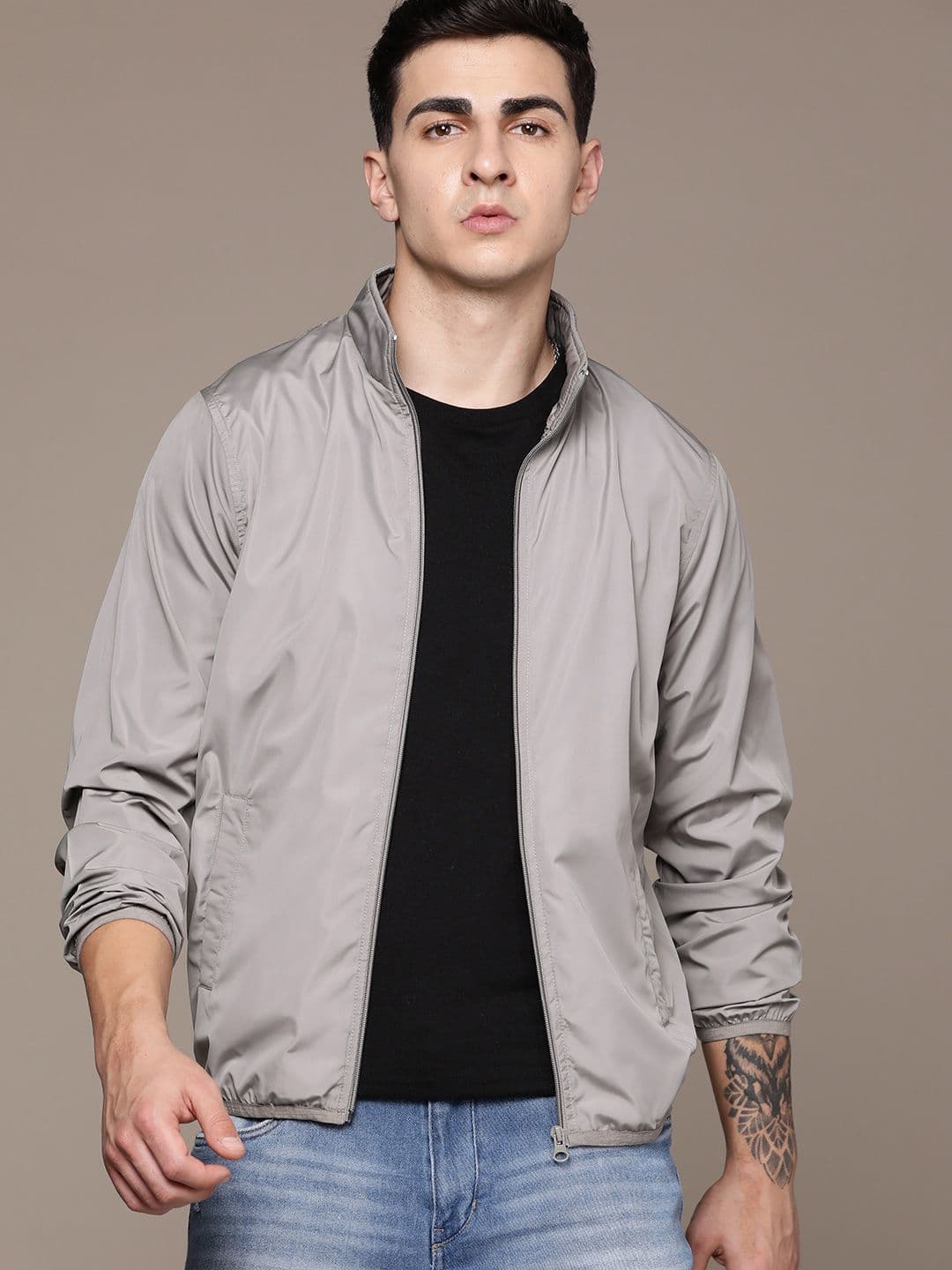 Roadster Men Solid Windcheater Sporty Jacket - view 1
