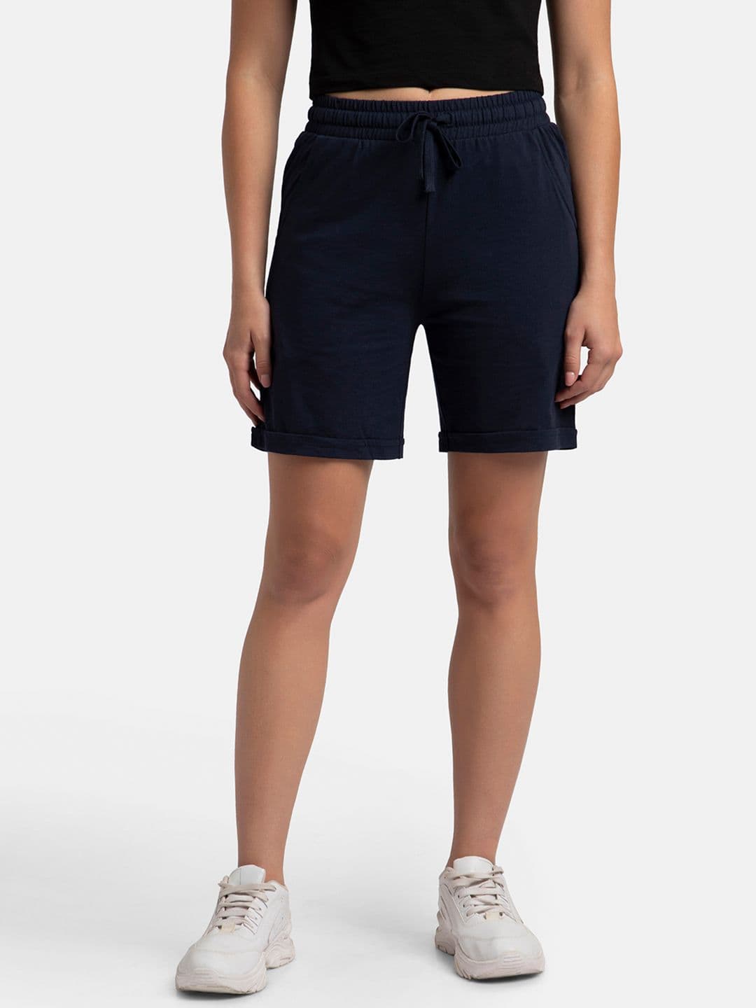 Jockey Super Combed Cotton Rich Regular Fit Shorts with Side Pockets-AW23 - view 1