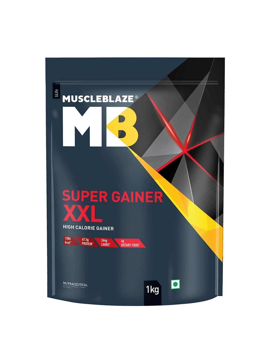 MuscleBlaze Super Gainer XXL Powder For Muscle Mass Gain - Chocolate Bliss - 1Kg - view 1