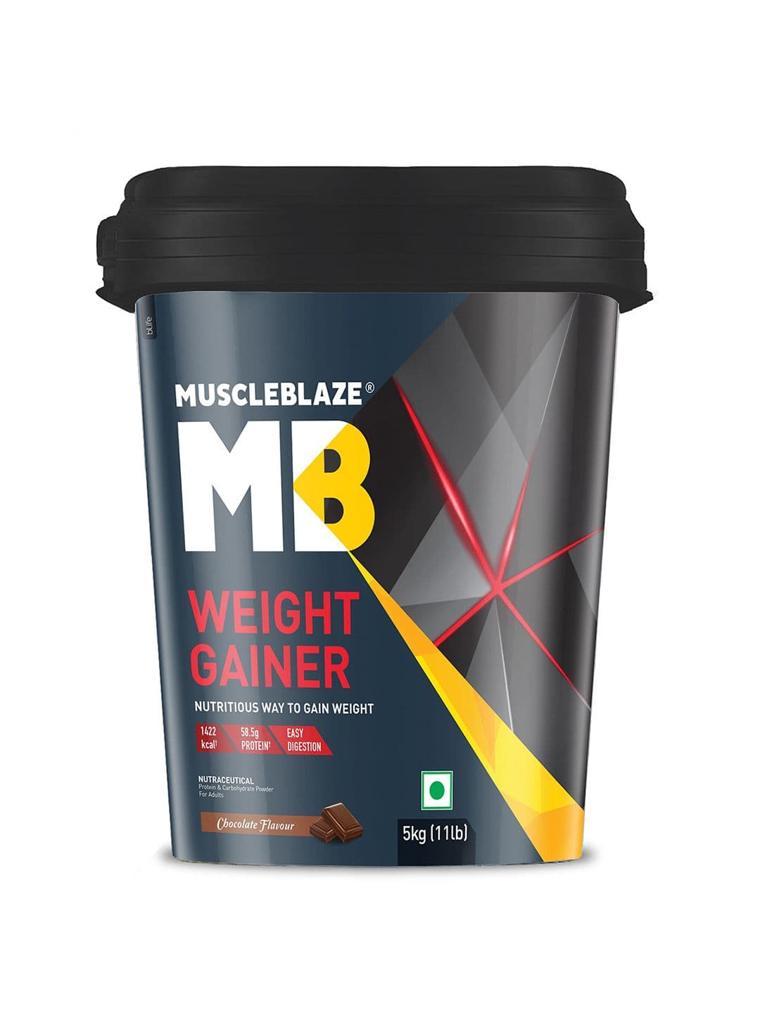 MuscleBlaze Weight Gainer Powder with Added Digezyme - Chocolate Flavour - 5Kg - view 1