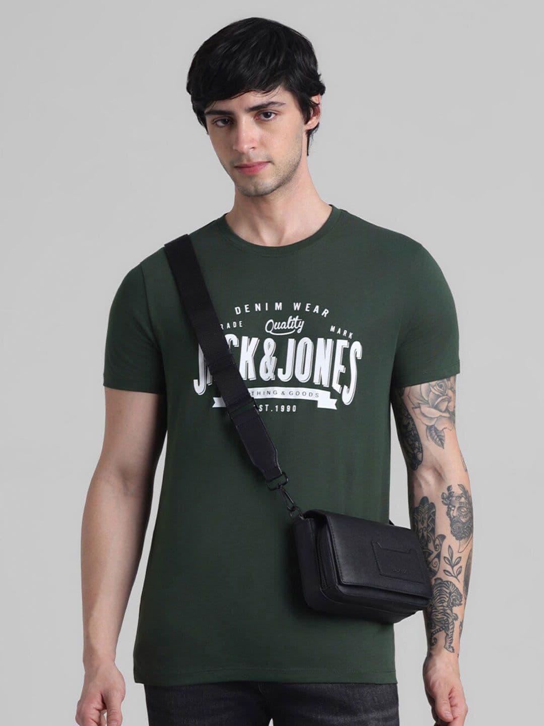 Jack & Jones Typography Printed Slim Fit T-shirt - view 1
