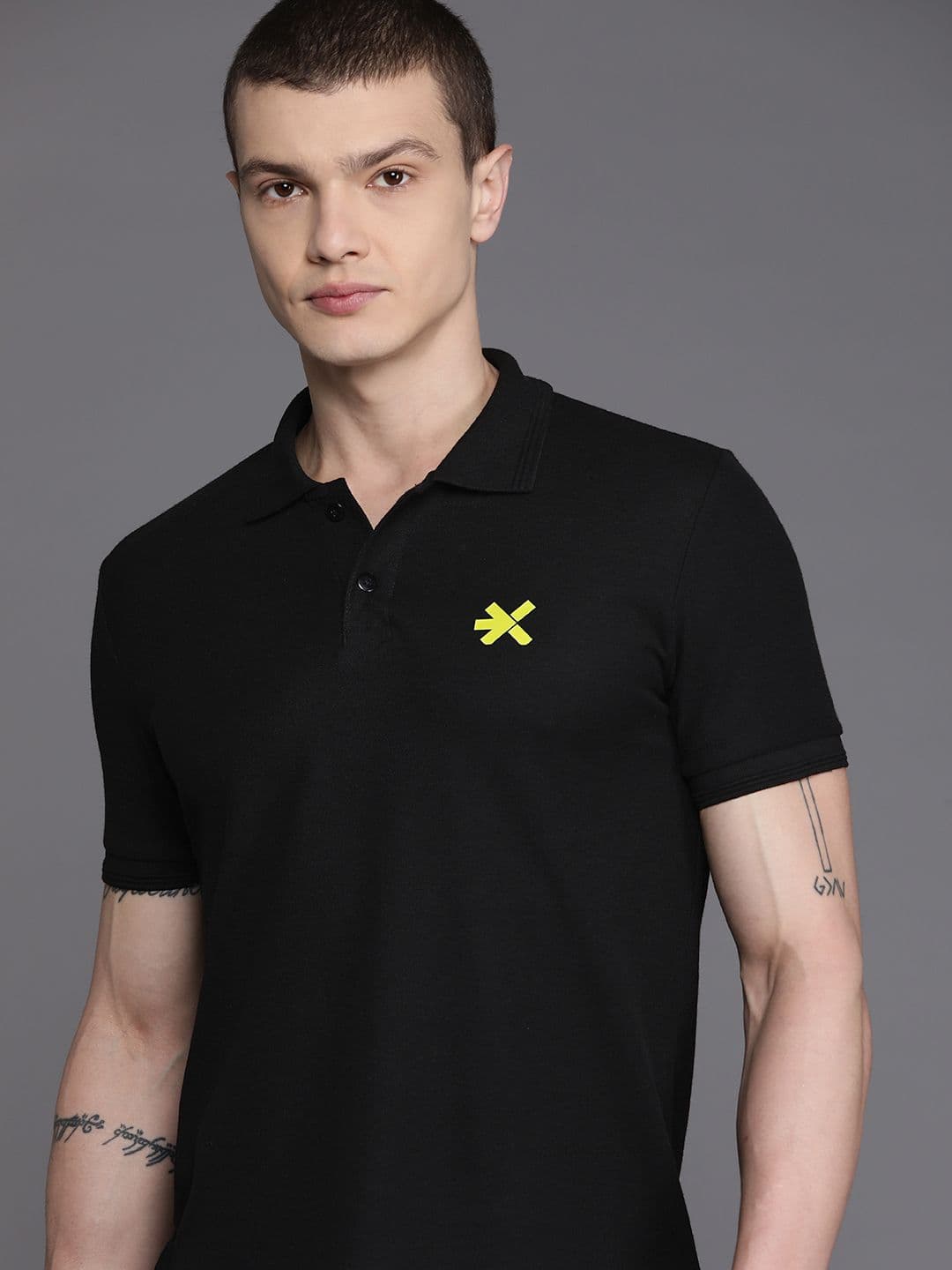 HRX by Hrithik Roshan Polo Collar Lifestyle T-shirt - view 1