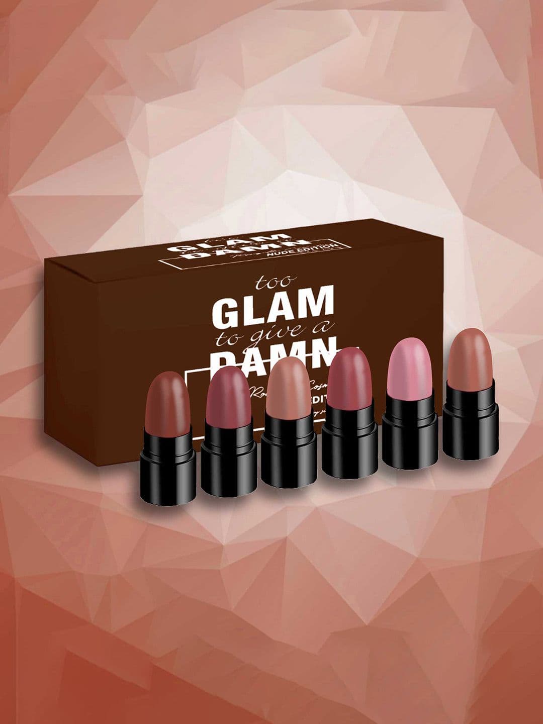 Ronzille 6 Pcs Too Glam To Give A Damn Matte Bullet Lipsticks 1g Each - Nude Edition - view 1