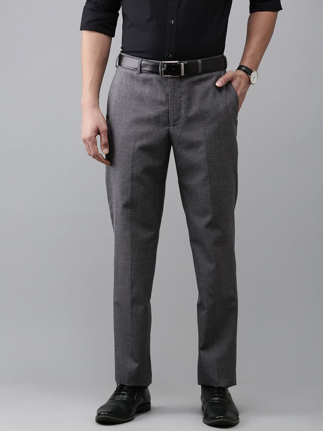 Park Avenue Men Smart Slim Fit Formal Trousers - view 1