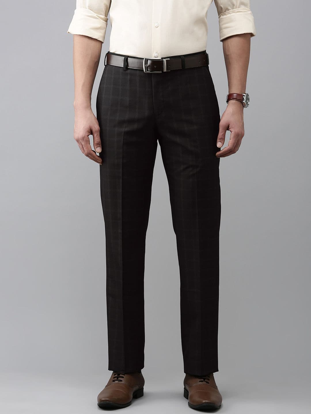 Park Avenue Men Smart Slim Fit Formal Trousers - view 1