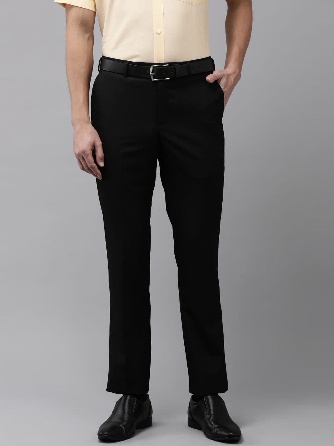 Park Avenue Men Mid-Rise Smart Slim Fit Formal Trousers - view 1