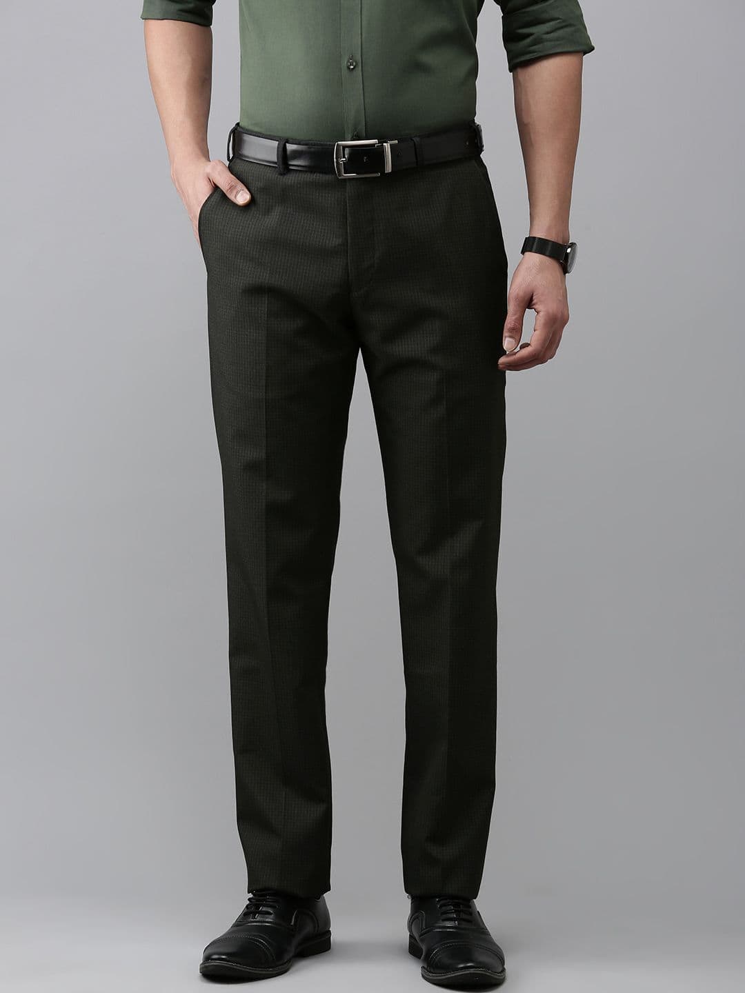 Park Avenue Men Smart Slim Fit Formal Trousers - view 1