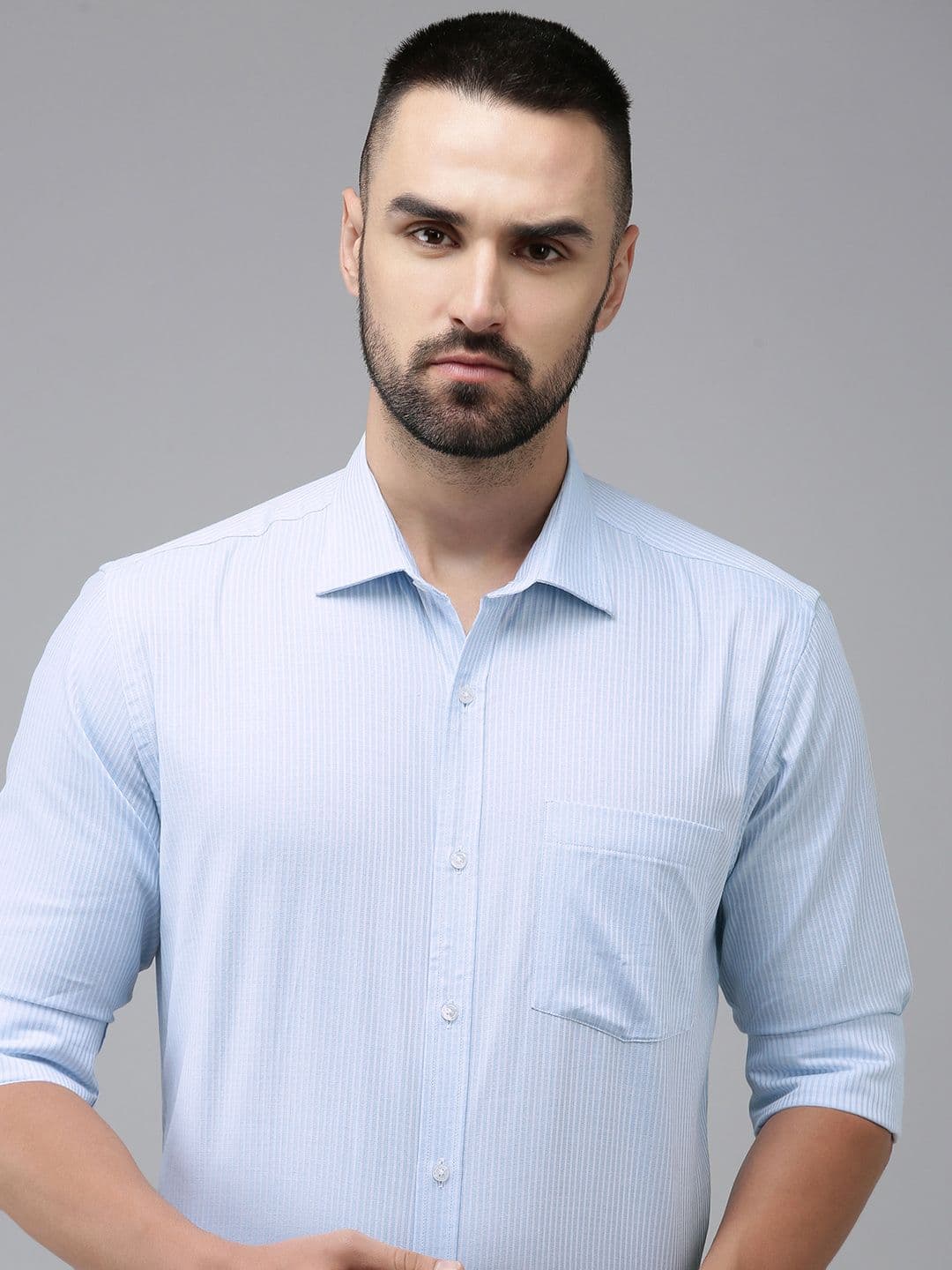Park Avenue Men Slim Fit Striped Formal Shirt - view 1