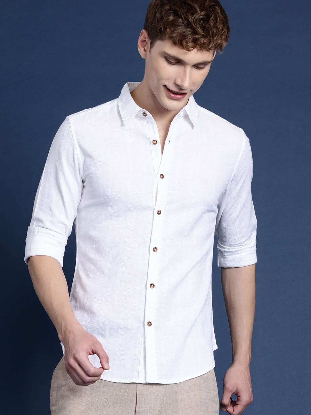Mast & Harbour Men Striped Cotton Casual Shirt - view 1