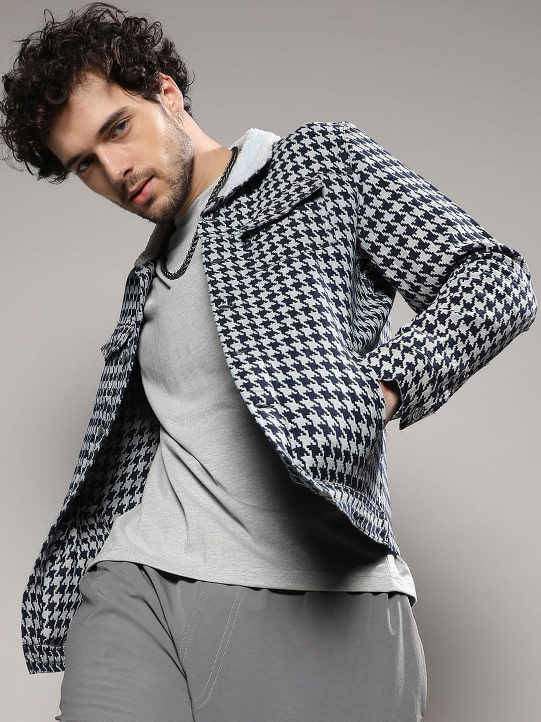 CAHOOT Checked Windcheater Cotton Tailored Jacket - view 1