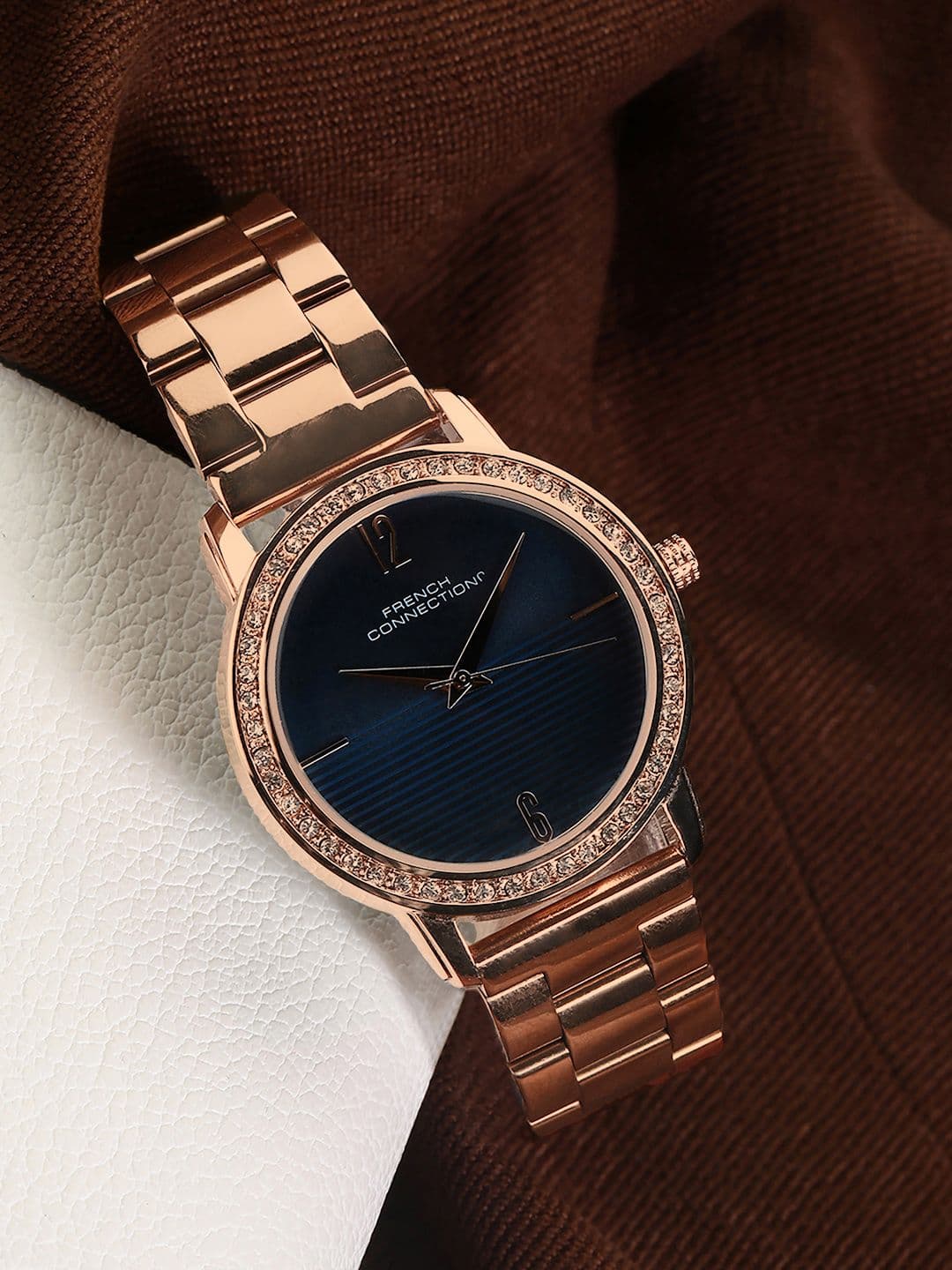 French Connection Women Stainless Steel Bracelet Style Straps Analogue Watch FCN054B - view 1