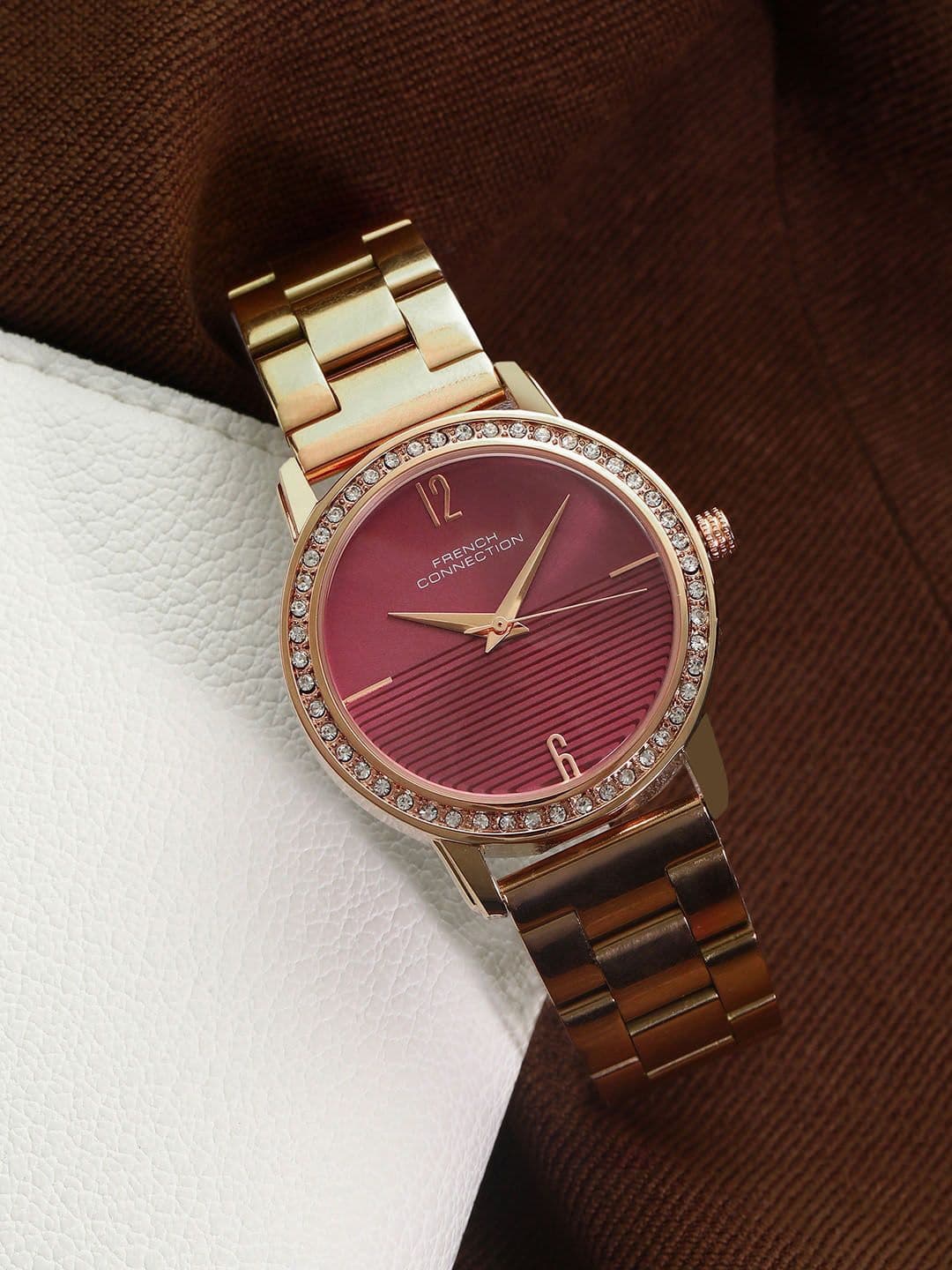 French Connection Women Stainless Steel Bracelet Style Straps Analogue Watch FCN054D - view 1