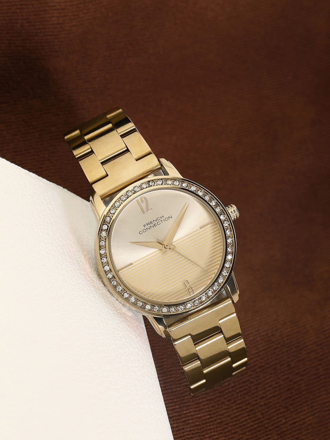 French Connection Women Embellished Dial Analogue Watch FCN054C - view 1
