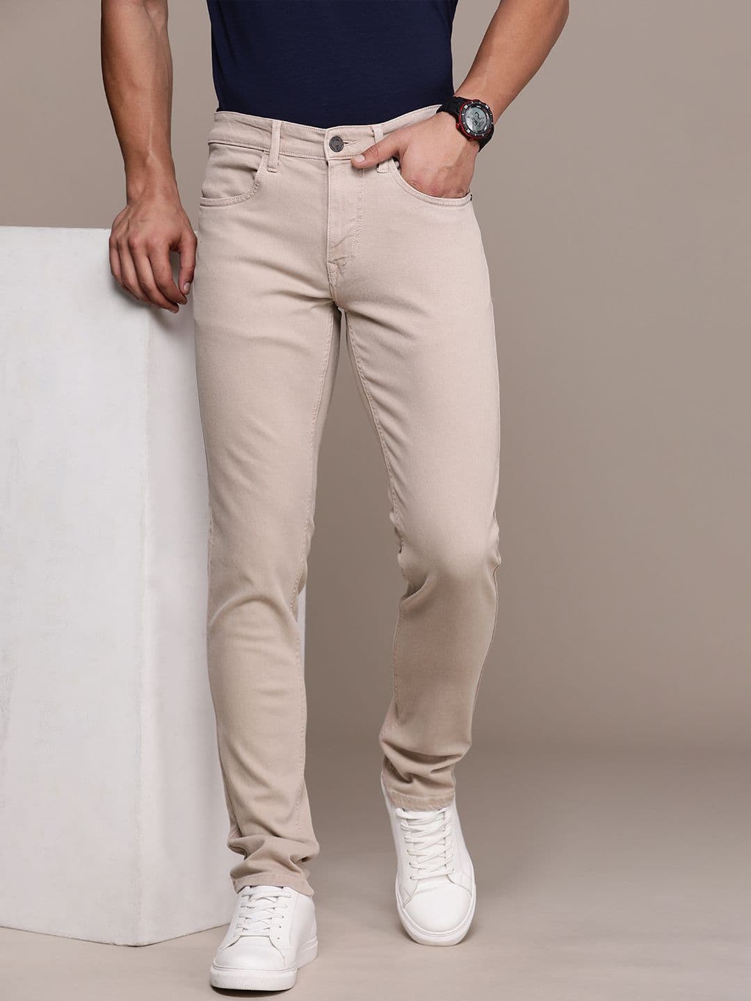 WROGN Men Slim Fit Stretchable Jeans - view 1